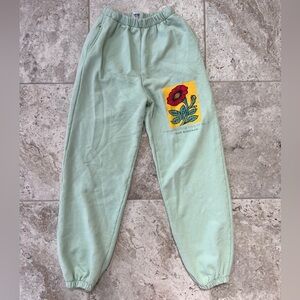 BOYS LIE Sweat Pants “Have nothing nice to say? Get blocked” Mint Green, size S